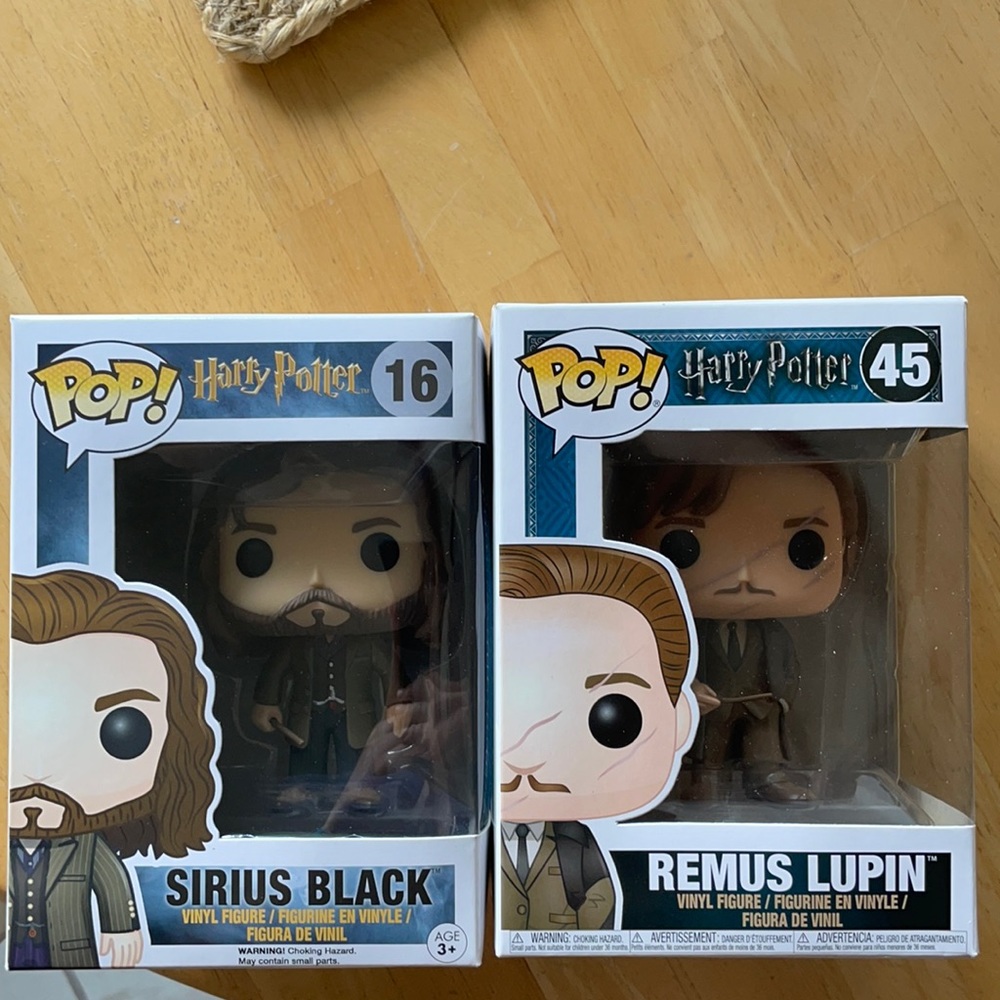 Sirius Black and Remus Lupin Pop! Funko Dolls